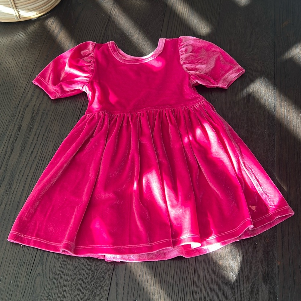 Pink Chicken Laurie velour dress, 3 - Picture 2 of 3